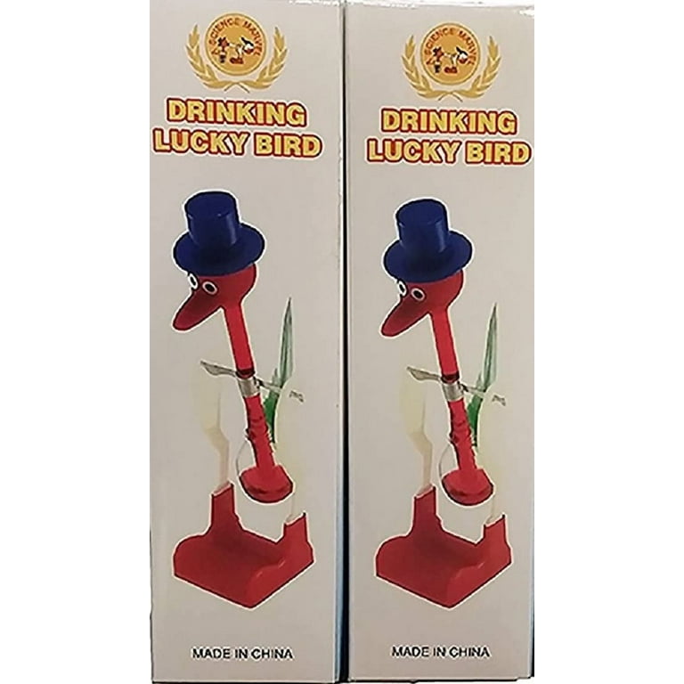 Drinking Bird Perpetual Motion (2 Pack) The Original Vintage Retro Magic  Sippy Dipping Bird A Science Wonder Wholesale Bulk Set of 2-The Incredible