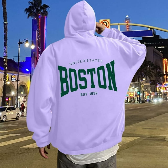 MHFRRA Sudadera con Capucha y Estampado de Letras para Una Comodidad Elegante y Uso Diario Gris