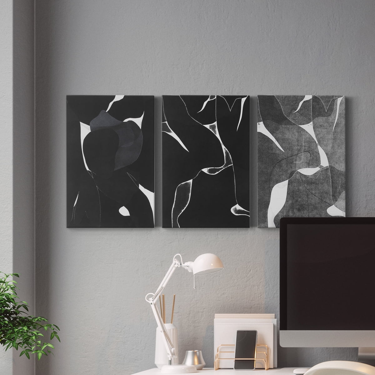 Night Bloom I Premium Gallery Wrapped Canvas - Ready to Hang - 32 x 48 Each