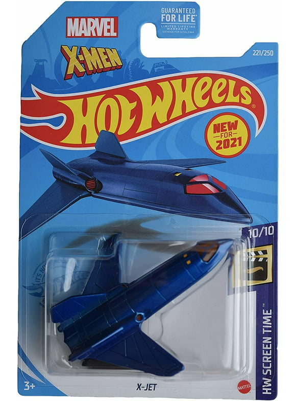 Hot Wheels Marvel X-Men X-Jet (Blue) 2021 HW Screen Time