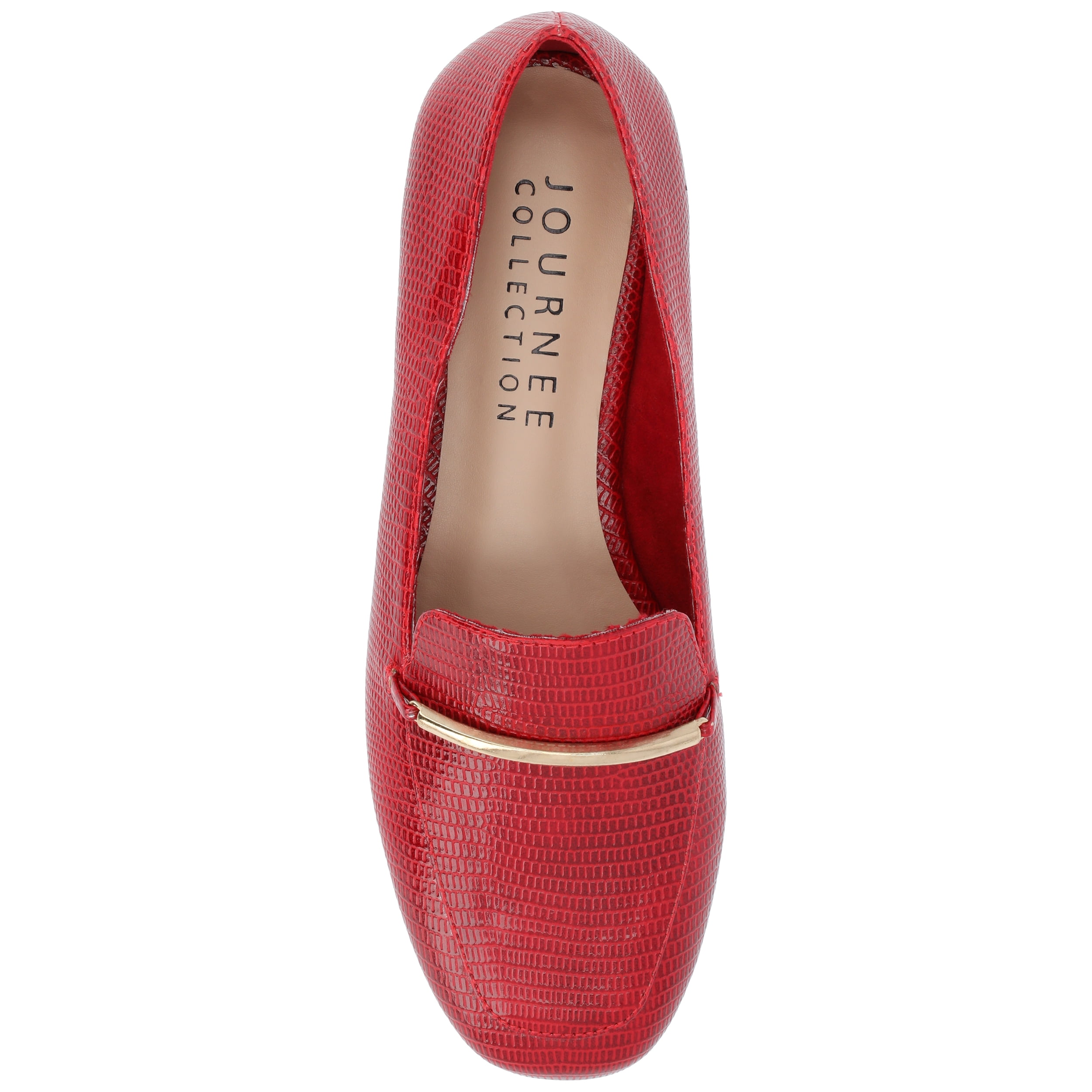 Journee Womens Wrenn Slip On Square Toe Loafer Dress Flats