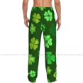 thumbnail image 6 of Mens Woman Woman Sleepwear Loose Sleep Pants Pajamas Green Clover Leaf St Patricks Day Long Lounge Bottoms Casual Homewear, 6 of 7