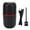 Black - EU Plug, variant on Yajisi Electric Pill Grinder Fine Powder Small Stainless Steel Tablet Crusher for Coffee Bean Spice Grain, EU Plug 220V, Compact Black (19x12x10 cm / 7.5x4.7x3.9 inches)