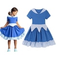 thumbnail image 1 of Disney-vestido de princesa hasta la rodilla para niña pequeña, disfraz de Elsa, Rapunzel, Minnie, informal, 2023 Fivean unisex, 1 of 2
