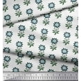 thumbnail image 2 of Soimoi Poly Georgette Fabric Leaves & Floral Block Decor Fabric Printed Yard 52 Inch Wide, 2 of 3