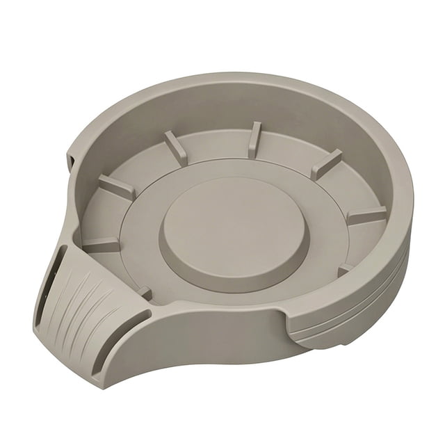 Storage Base for Ninja Creami Cups Silicone Tray Drainage Design Intelligent Drainage Anti-Spill Sloped Organizer to Eliminate Countertop Clutter Kitchen Accessory