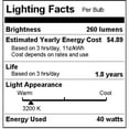 thumbnail image 3 of SUNLITE 40w T10 Tubular Medium Base Clear Incandescent Bulb, 3 of 3