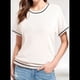 thumbnail image 5 of Tops de Mujer, Camisetas Casuales de Corta A , Suéter de Punto con Cuello Redondo. S, 5 of 9