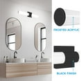 thumbnail image 6 of Luxrite LED Black Bathroom Vanity Light Fixtures 24 Inch 5CCT 2700K-5000K 24W 1700 Lumens Dimmable Damp Rated, 6 of 7