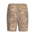thumbnail image 2 of Lsque Cactus Alpaca Mens Sleep Pajama Shorts,Short Pajama Pants, Cotton Ultra-Soft Knit-Large, 2 of 9