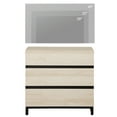thumbnail image 6 of WAMPAT Dresser for Bedroom, Closet Organizers and Storage with 3 Drawers, Chest of Drawers with Metal Base, Modern Wood Dresser for Living Room, Hallway, Entryway, Light Oak, 6 of 7