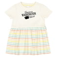 thumbnail image 3 of Inktastic Someone in Washington Loves Me Girls Baby Dress, 3 of 5