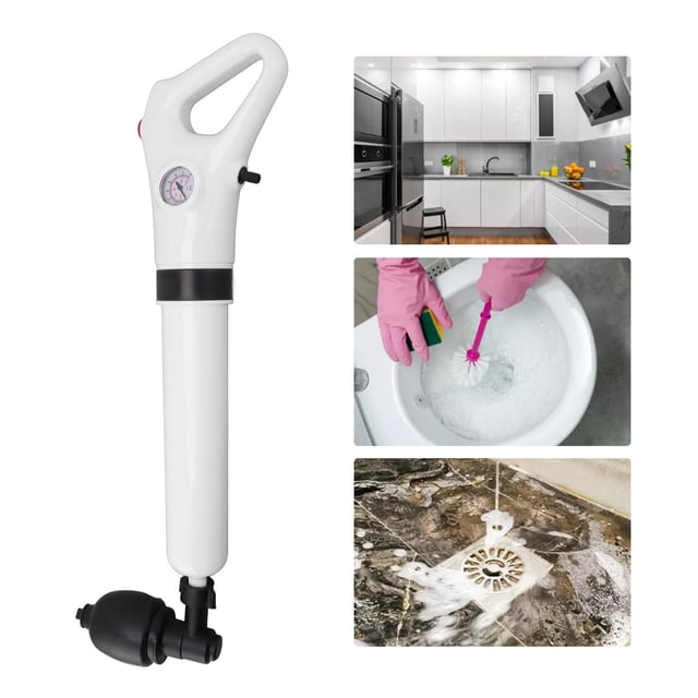 Desatascador De Inodoro, Draga De Drenaje A Presión, Fácil Operación, Multifuncional, Ahorro De Mano De Obra Para Cocina Y Baño