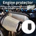 thumbnail image 2 of Unique Bargains Engine Air Filter 100mm High Flow Mushroom Head Clamp-On Cold Air Intake Filter Closed-Top Cool Air Filter Cleaner with 1 Clamp Black for Car, 2 of 6