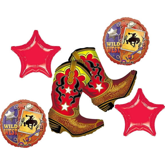 WILD WEST Rodeo Cowboy Horse BIRTHDAY PARTY Balloons Decorations Supplies