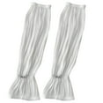 thumbnail image 1 of Ladies' Lace Arm Cover Long Length Sun Protection Breathable Stretchy Fashion Cute with Pearl Ribbon, 1 of 2
