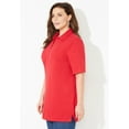 thumbnail image 3 of Catherines Women's Plus Size Short Sleeve Polo, 3 of 4
