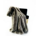 thumbnail image 5 of Plutus Gray Two Tone Feather Faux Fur Luxury Throw Blanket, 5 of 5