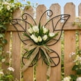 thumbnail image 4 of HuiXinOu Rustic Artificial Tulip Butterfly Wall Hanging Decor for Front Door Spring Farmhouse Home Decor Perfect Mothers Day Gift for Mom Grandma, 4 of 6