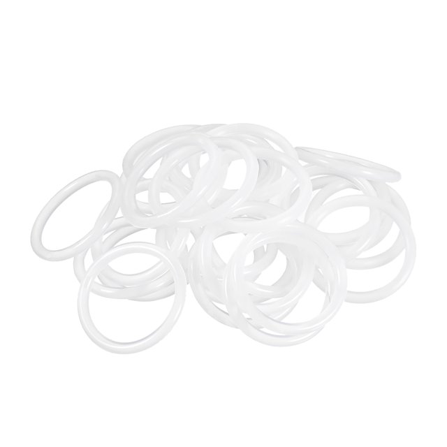 Unique Bargains Silicone O-Rings, 24mm Inner Diameter, 30mm OD, 3mm Width, Seal Gasket 30pcs