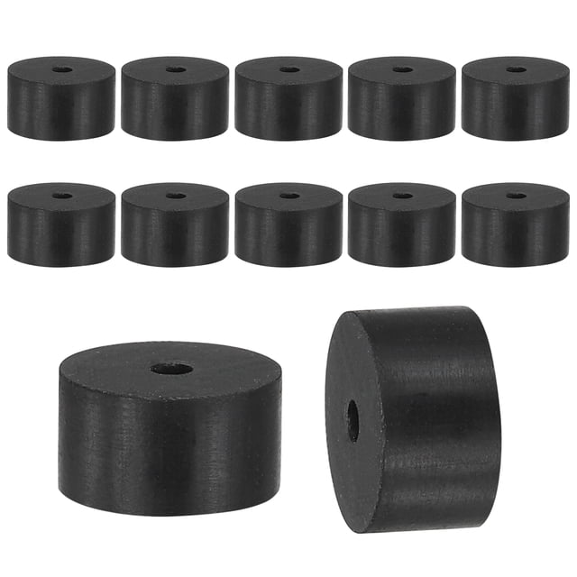Uxcell Entretoise en Caoutchouc, Rondelles de Bague en Caoutchouc Épais Anti-Vibration, Tampons d'Isolation Ronds, Adaptés pour Quincaillerie Maison 11 x 2 x 6 mm