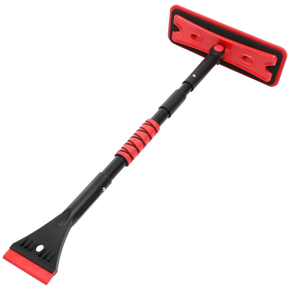 HONMEET Red 1 Set Ice Scraper Snow Brush for Car Windshield Frost Cleaning Tool Winter 35.8×12.3×4.9in