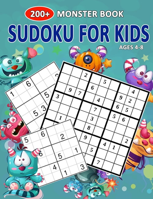sudoku books 5 200 monster book sudoku for kids ages 4 8