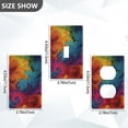 thumbnail image 2 of Light Switch Cover Switch Plate Outlet Cover Plug Cover for Electrical Duplex Outlets Vibrant Colorful Tie-dye Pattern, 2 of 6