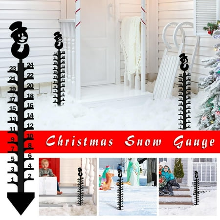 

Ycolew Hoom Decora Gift Wall Decor Snow Gauge - Christmas Holiday Snowflake Gauge Handmade Metal Snow Gauge Sizing Christmas Rain Gauge Outdoor Decoration Gift (Snowman) Bathroom Decor Office Decor