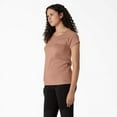 thumbnail image 3 of Dickies Women's Cooling Short Sleeve Pocket T-Shirt, Cork Single Dye Heather, XS, 3 of 4