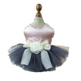 thumbnail image 2 of CSChome Robe pour Animaux Robe de Princesse pour Animaux - Épissage en Maille avec Fleur 3D et Décoration, 2 of 7