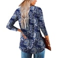 thumbnail image 3 of Traleubie Plus Size Tunic Tops Long Sleeve Casual Solid Henley Shirts for Women M-4XL, 3 of 9
