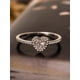 thumbnail image 3 of 1pc Cubic Zirconia Heart Decor Silver Ring For Women For Daily Decoration, 3 of 5