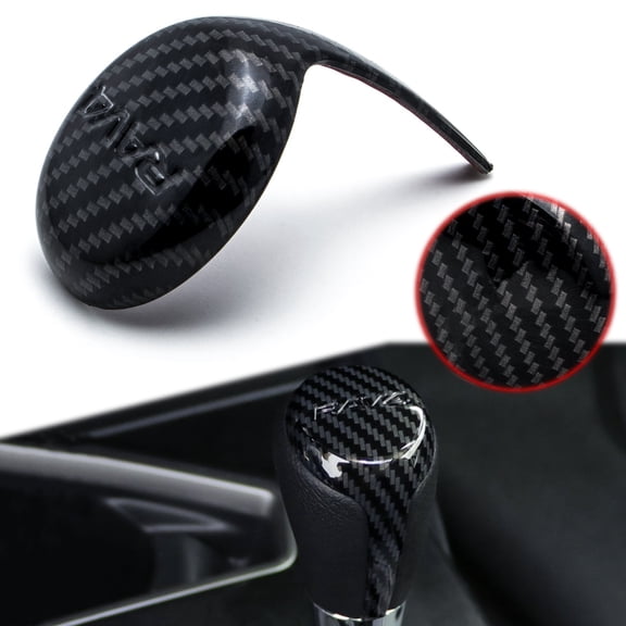 Xotic Tech ABS Carbon Fiber Car Interior Center Console Gear Shift Knob Cover Trim for Toyota RAV4 2013-2018