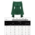 thumbnail image 3 of Rivelino Renaissance Shirt for Women Off Shoulder Long Bell Sleeve Boho Tops Victorian Peasant Blouse, 3 of 6