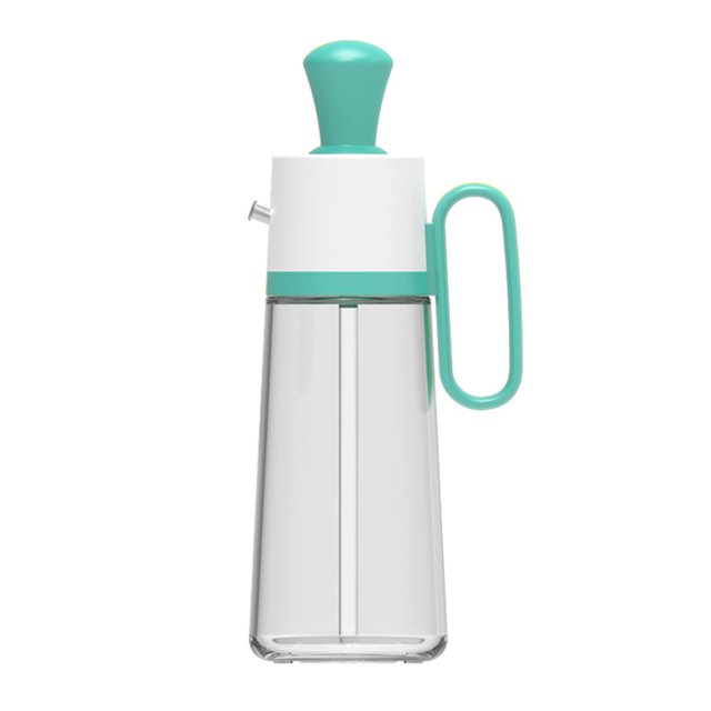 Botella dispensadora de aceite 2 en 1 con diseño de cepillo, práctica botella de condimento líquido