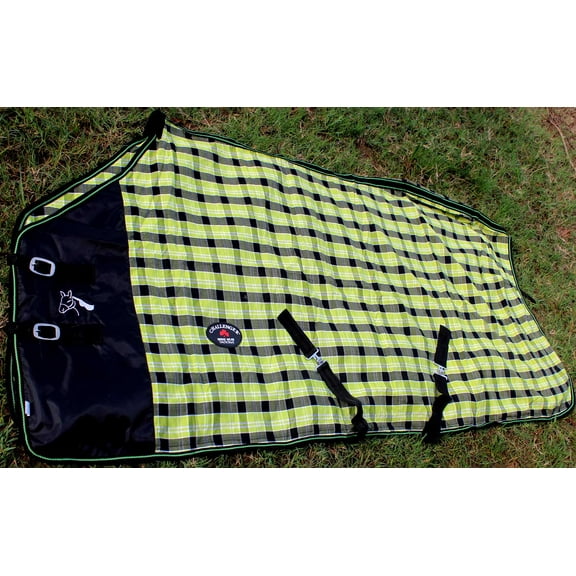 68" Horse Cotton Sheet Blanket Rug Summer Spring Green 5338