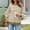 Khaki, variant on ZSQDM Women's Hoodless Sweatshirt Women Sweatshirts Round Neck Loose Lightweight Blouse Tops Women's Oversized Sweatshirt Knit Striped Crewneck Casual Loose Tops Khaki Knit (L)