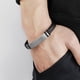 thumbnail image 4 of Los hombres de enlace trenzado de acero inoxidable pulsera de cadena, 4 of 4