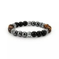 thumbnail image 5 of GKNET Women Men Magnetic Healing Tiger Eye Arthritis Hematite Bracelet Beaded Bangle, 5 of 9