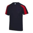 thumbnail image 1 of Just Cool Mens Contrast Cool Sports Plain T-Shirt, 1 of 3