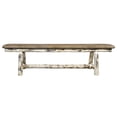 thumbnail image 2 of Montana Woodworks MWPSB6BUCK Montana Plank Style Bench, 6 ft. with Buckskin Upholstery, 2 of 4