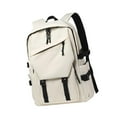 thumbnail image 1 of segolike Student Backpack Chic Lightweight Laptop Rucksack Bag for Travel Teens Women White, 1 of 9