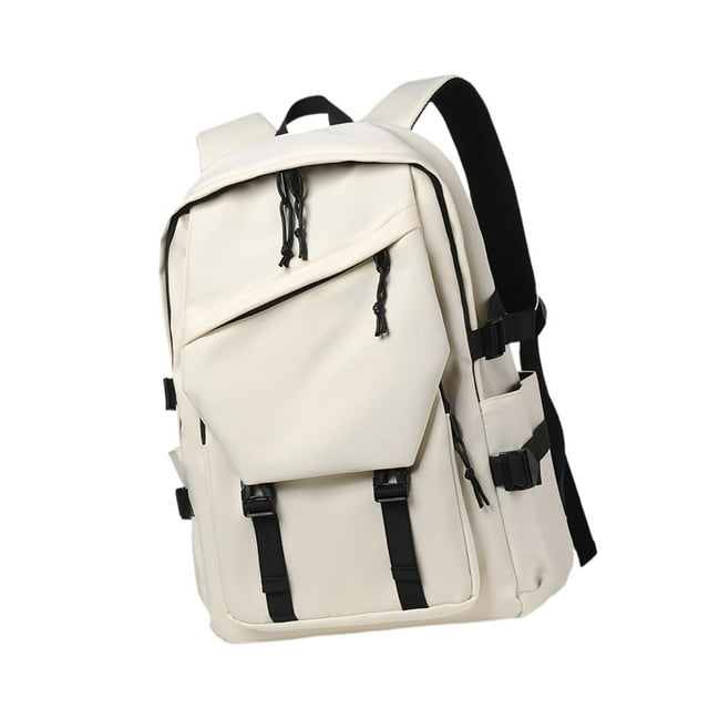 segolike Student Backpack Chic Lightweight Laptop Rucksack Bag for Travel Teens Women White