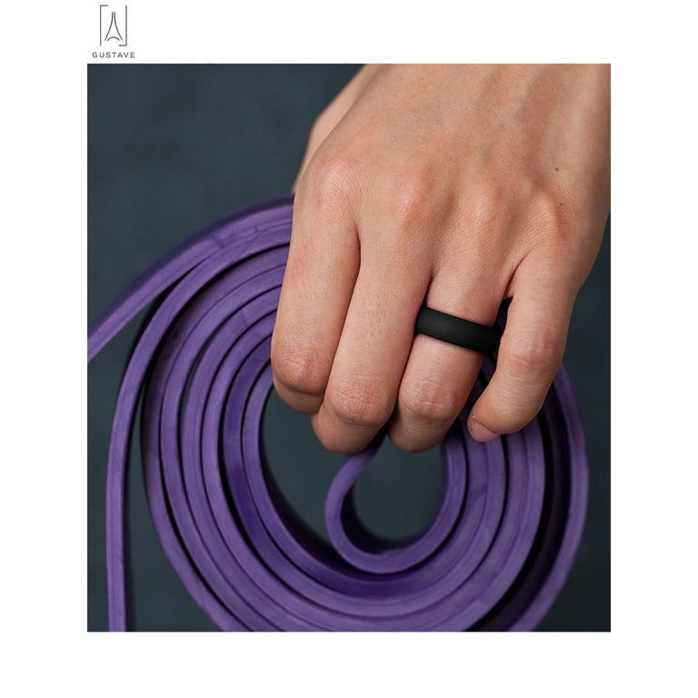 Purple silicone clearance wedding band