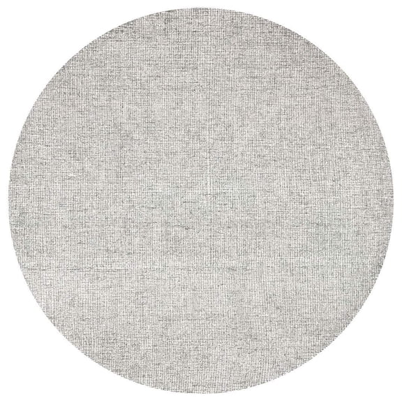 Alora Decor London 10' Round Solid Gray/Gray/Rust/Blue Hand-Tufted Area Rug