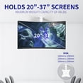thumbnail image 6 of VIVO White Manual Flip Down 20" to 37" Screen Mount | For Pitched Roof Ceilings, 6 of 8