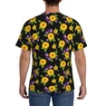 thumbnail image 2 of Rocae Daisies Flowers for Men's Moisture-Wicking Crew Tee - T-Shirt for Sports, Outdoor Activities, and Casual WearLarge, 2 of 9
