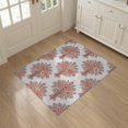 thumbnail image 3 of ODIKA Pastel Pink Flower Cluster Ribbon Alfombra Para Cuarto for Entryway, Kitchen, Mudroom, Stain Resistant Flatwoven, 3 of 7
