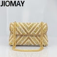 thumbnail image 2 of JIOMAY Bolso de mano dorado exquisito Bolsos de diseñador de lujo Bolso de noche de diseño triangular de alta calidad 2024 Bolsos de noche con contraste de color, 2 of 5